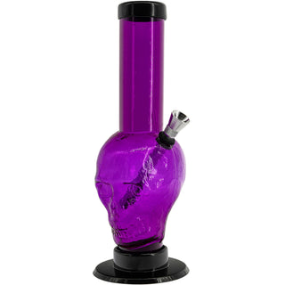 Acrylic Skull Bong 9-12" - Multiple Colors