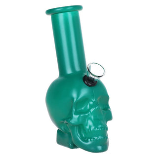 SeshGear Pastel Skull Glass Water Pipe - 6" / Colors Vary - Horny Stoner