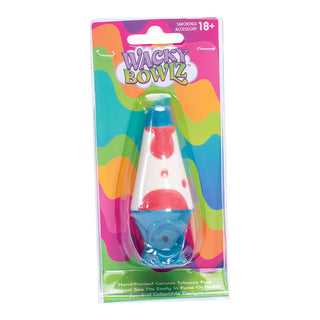 Wacky Bowlz Lava Lamp Ceramic Pipe - 3.75" - Horny Stoner