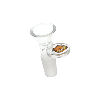 Stoned Orange Cat Beaker Glass Water Pipe - 10" / 14mm F