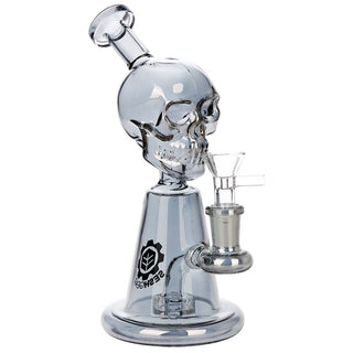 SeshGear Ancient Skullz Glass Water Pipe - 7.5" / 14mm F
