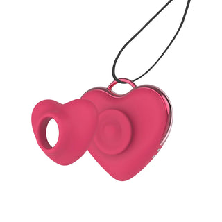 Adam & Eve Hearts-A-Flutter Sucking And Tapping Vibrator Necklace