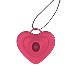 Adam & Eve Hearts-A-Flutter Sucking And Tapping Vibrator Necklace