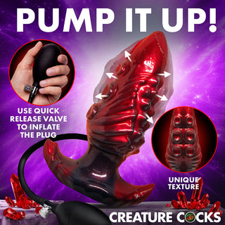 Creature Cocks Tentacle Inflatable Silicone Anal Plug