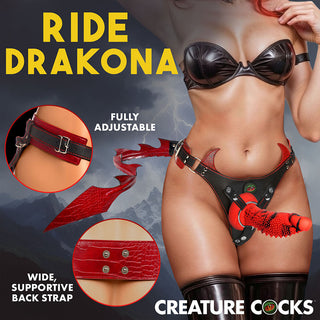Creature Cocks Dragon Tail Strap-On Harness With Dildo