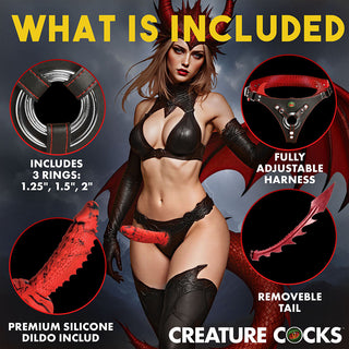 Creature Cocks Dragon Tail Strap-On Harness With Dildo