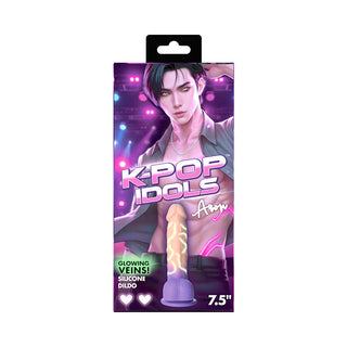 K-Pop Idols Aren Silicone Dildo with Balls - Realistic Pleasure