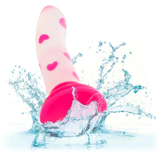 Glow Stick Heart Confetti Dildo