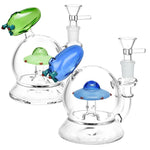 Toke Me To Your Weeder UFO Water Pipe - 5" / 14mm F / Colors Vary - Horny Stoner