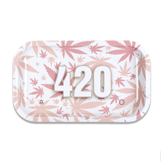 420 Pink Metal Rollin' Tray - Horny Stoner