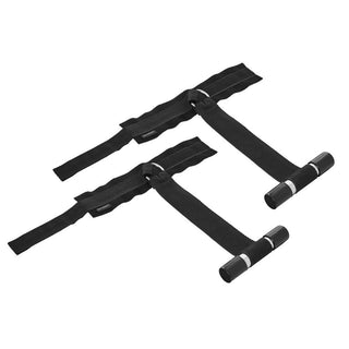 Sportsheets Adjustable Door Jam Cuffs Set Black - Horny Stoner