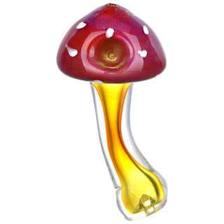 Amanita Mushroom Fumed Glass Hand Pipe - 4.75" - Horny Stoner
