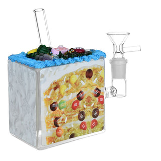 Dabtized Cake 'n' Bake Glass Water Pipe - 5.5" / 14mm F - Horny Stoner