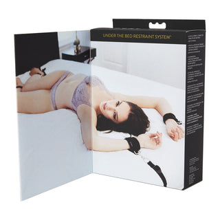 Sportsheets Under The Bed Restraint System Black - Horny Stoner