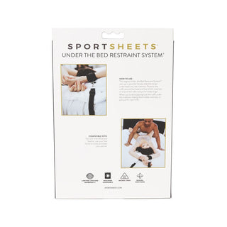 Sportsheets Under The Bed Restraint System Black - Horny Stoner