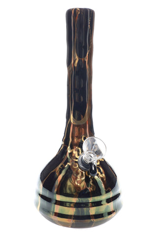 Ancient Creations 9″ Gold Sunburst Ceramic Beaker Bong