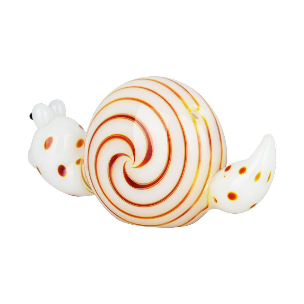 Spun Snail Glass Hand Pipe - 4" / Colors Vary - Horny Stoner