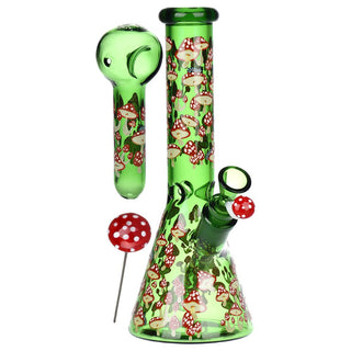 Pulsar Greatest Hits Series Glow Herb Pipe Duo / 10" / 14mm F - Horny Stoner