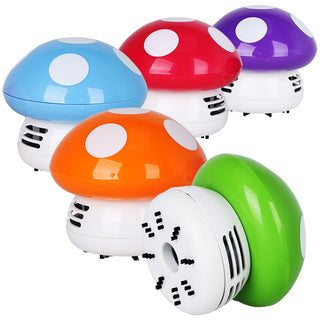 Mushroom Desktop Vacuum Cleaner - 3.5" x 3.75" / Colors Vary