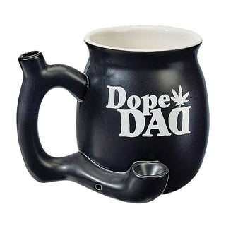 DOPE DAD ON BLACK CHUBBY PREMIUM ROAST & TOAST PIPE MUG