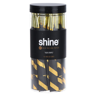 Shine 24K Gold Pre-Rolled Cones | King Size | 50pc Jar