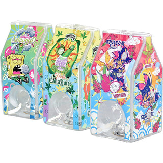 Dabtized Juice Carton LED Glass Hand Pipe - 3.75" - Horny Stoner