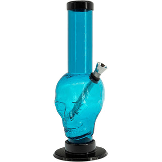 Acrylic Skull Bong 9-12" - Multiple Colors