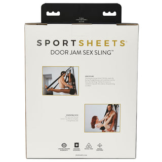 Sportsheets Adjustable Door Jam Sex Sling Black - Horny Stoner