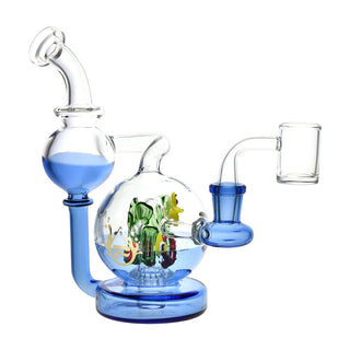 Pulsar Sea Globe Recycler Dab Rig - 7" / 14mm F - Horny Stoner