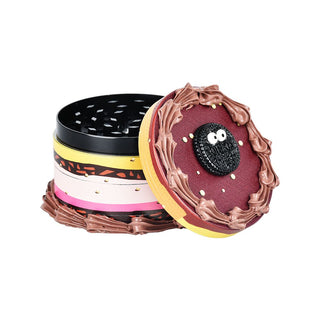 Birthday Cake Grinder | 4pc | 2.5" - Horny Stoner