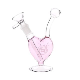 Pulsar Big Heart Glass Water Pipe - 5.5" / 14mm F
