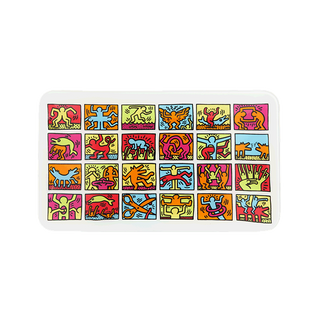 K. Haring Glass Rolling Tray