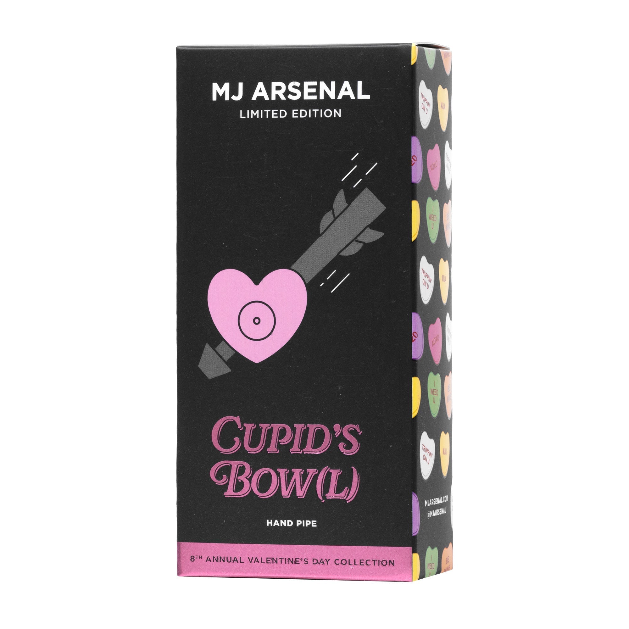 MJ Arsenal Cupid's Bow(l) Valentine's Day Glass Pipe - Horny Stoner