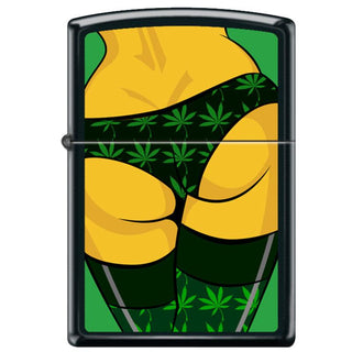 Zippo Lighter | Weed Bum | Black Matte - Horny Stoner