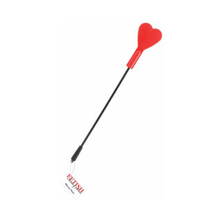 Fetish Fantasy Series Silicone Heart Crop Red - Horny Stoner