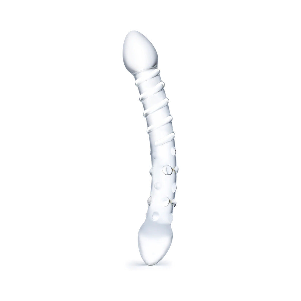 Glas 10 in. Double Trouble Glass Dildo - Horny Stoner