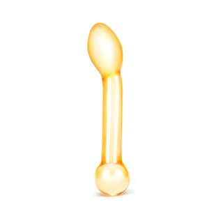 Glas 7 in. Honey Dripper Anal Slider Prostate Stimulating Glass Dildo - Horny Stoner