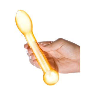 Glas 7 in. Honey Dripper Anal Slider Prostate Stimulating Glass Dildo - Horny Stoner