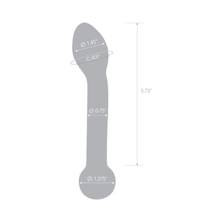 Glas 7 in. Honey Dripper Anal Slider Prostate Stimulating Glass Dildo - Horny Stoner