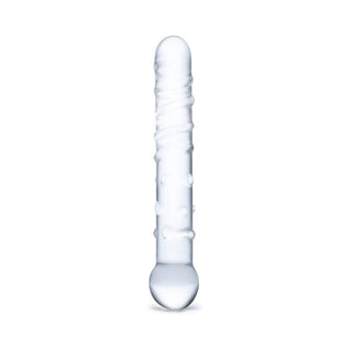 Glas 7 in. Callisto Clear Glass Dildo - Horny Stoner