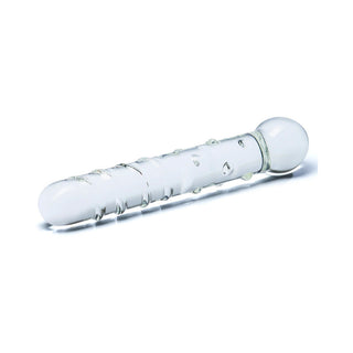 Glas 7 in. Callisto Clear Glass Dildo - Horny Stoner