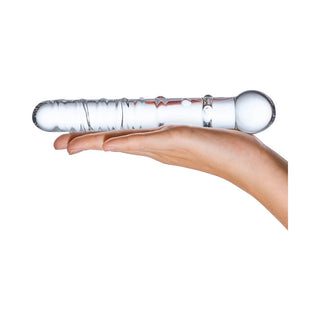 Glas 7 in. Callisto Clear Glass Dildo - Horny Stoner