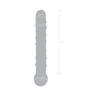 Glas 7 in. Callisto Clear Glass Dildo - Horny Stoner