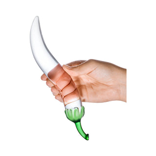 Glas 8.25 in. Glass Naturals Chili Pepper Dildo - Horny Stoner