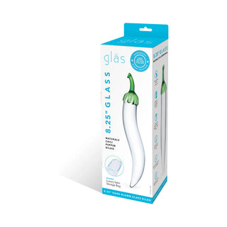 Glas 8.25 in. Glass Naturals Chili Pepper Dildo - Horny Stoner