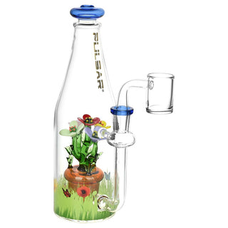 Pulsar Flower Garden Bottle Rig - 8.5" / 14mm F - Horny Stoner