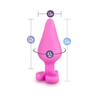 Blush Play with Me Naughty Candy Hearts 'Be Mine' Anal Plug Pink - Horny Stoner
