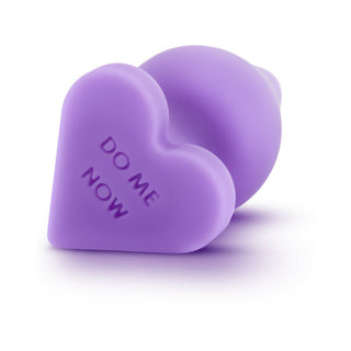 Blush Play with Me Naughty Candy Hearts 'Do Me Now' Anal Plug Purple - Horny Stoner