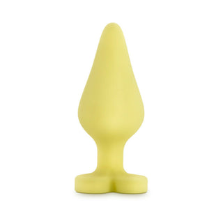 Blush Play with Me Naughty Candy Hearts 'Spank Me' Anal Plug Yellow - Horny Stoner