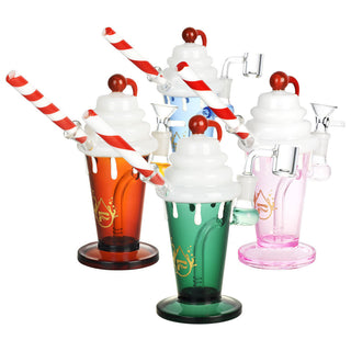 Pulsar Diner Shake 3-in-1 Dab Rig - 7.25"/14mm F/Colors Vary - Horny Stoner